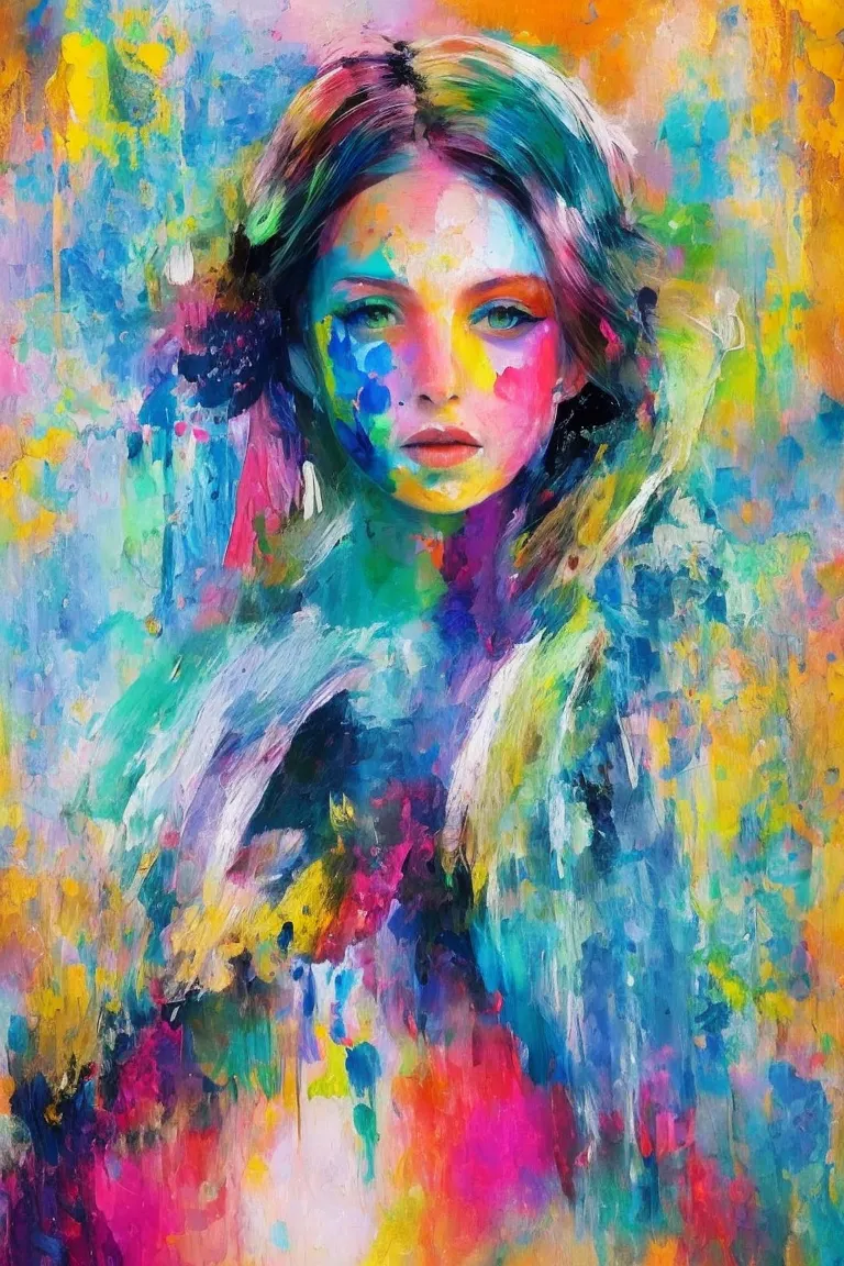 Composition d’art abstrait et illustration